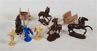 Horse & Chariots W/ Roman Soldier Figures