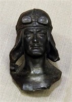 German pilot head bust