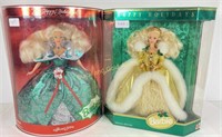 (2) NIB Special Edition Christmas Barbies