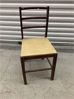 wood chair vinyl seat