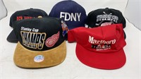 Vintage Ball Caps, Marlboro, Red Wings etc