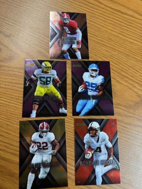 5-card Rookie NFL cards