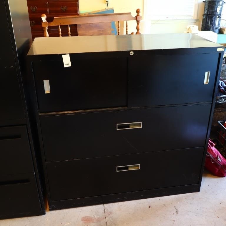 Metal file cabinet