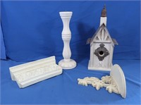 Candle Stand, Decorative Shelves, Birdhouse