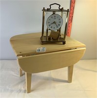Kundo Clock & Small Decorative Wooden Table