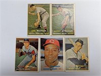 1957 Topps (4th Series 5 Diff Cards)