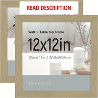 EMI HOME 2PK 12X12 FRAME (Natural Woodgrain)