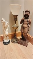 Torch Lamp, Statues