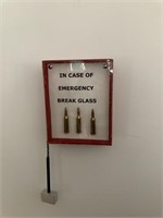 In Case of Emergency Break Glass Wall Decor