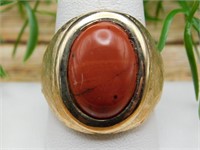 RED JASPER RING ROCK STONE LAPIDARY SPECIMEN