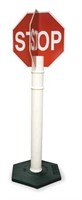 Cortina  03-747QD  Stop Sign  56x11In  4In  R/WHT