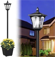 64 Inch Outdoor Solar Lamp Post Light with