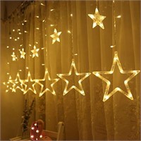 BHCLIGHT 12 Stars 138 LED Curtain String Lights,
