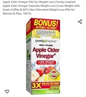 MSRP $18 Apple Cidar Vinegar Pills