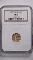 2006-W $5 Gold Eagle MS70