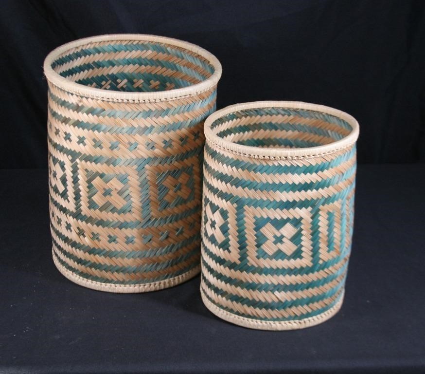 Seagrass Woven Baskets 9 & 11 " tall