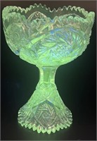 Antique Glowy Imperial Sawtooth Compote Uv