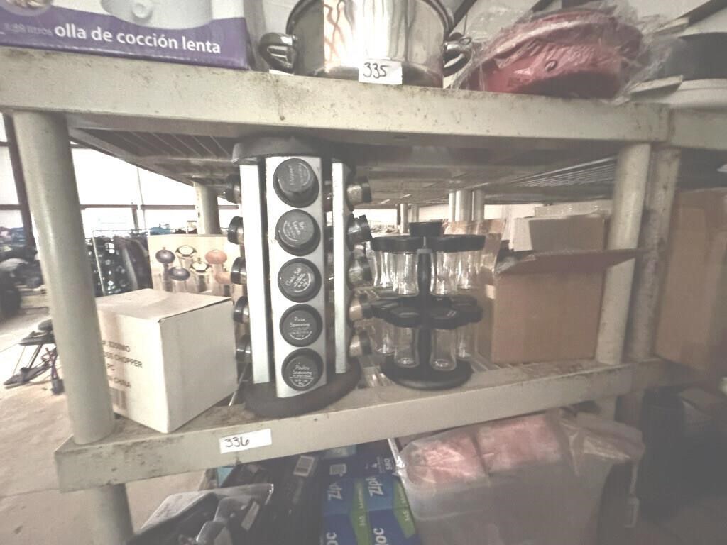 LOT OF SPICE RACKS