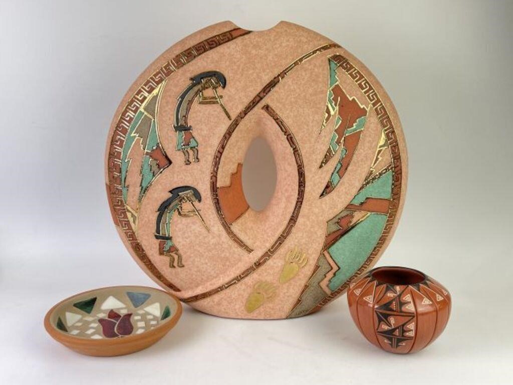 Native American Pottery & More - 2 Signed