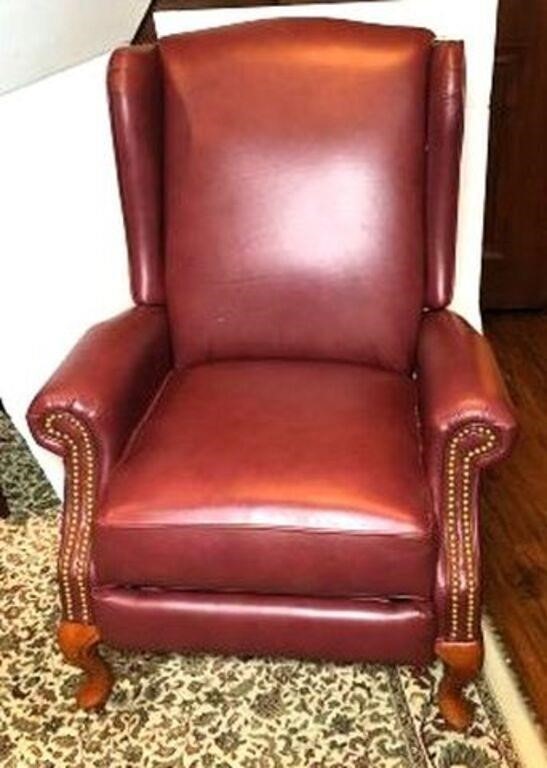 Lazy Boy Leather Recliner Wing Back