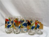 (10) 1982 Smurf Drinking Glasses