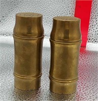 Brass Salt and Pepper Shakers