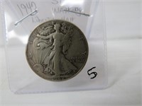 1942 Silver Walking Liberty Half Dollar- EX-Nice
