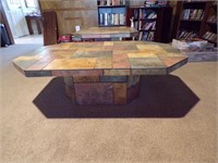 4ft Stone tile magazine table