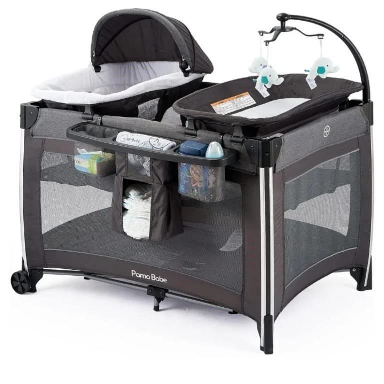 Pamo Babe 4 in 1 Portable Baby Crib Deluxe