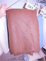 Brown acrylic blanket