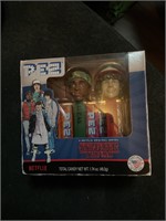 Stranger things PEZ set and die cast car