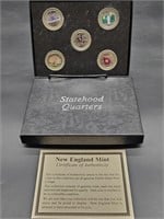 New England Mint Colorized Statehood Quarters w/