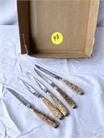 5 Bone Handled Knives