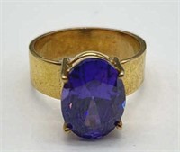 925 silver and amethyst ring size 7