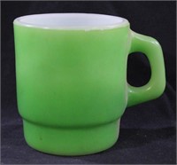 Bright Green Anchor Hocking Coffee Mug