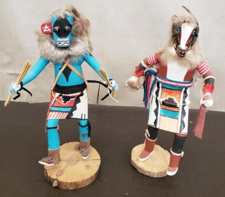 Pair of Native American Kachina Dolls.