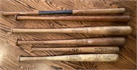 6 vintage baseball bats