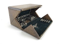 Antique Singer Sewing "Puzzle Box" w/ Accessories