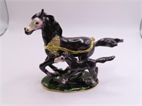 Metal Bling Stash 4"Box HORSE