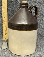 Brown top stoneware jug, 1 gallon