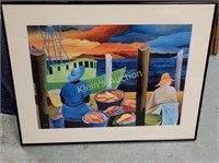 Giclee Hand Signed Ivey Hayes, Artist Fish Baskets