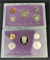 1990, 1991 U.S. Mint Proof Coin Sets