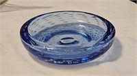 Vintage Large Sapphire Blue Bubble Bowl