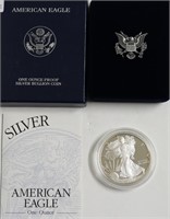 2003 W PROOF SILVER EAGLE W BOX PAPERS