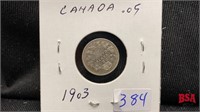 1903. Canadian small nickel