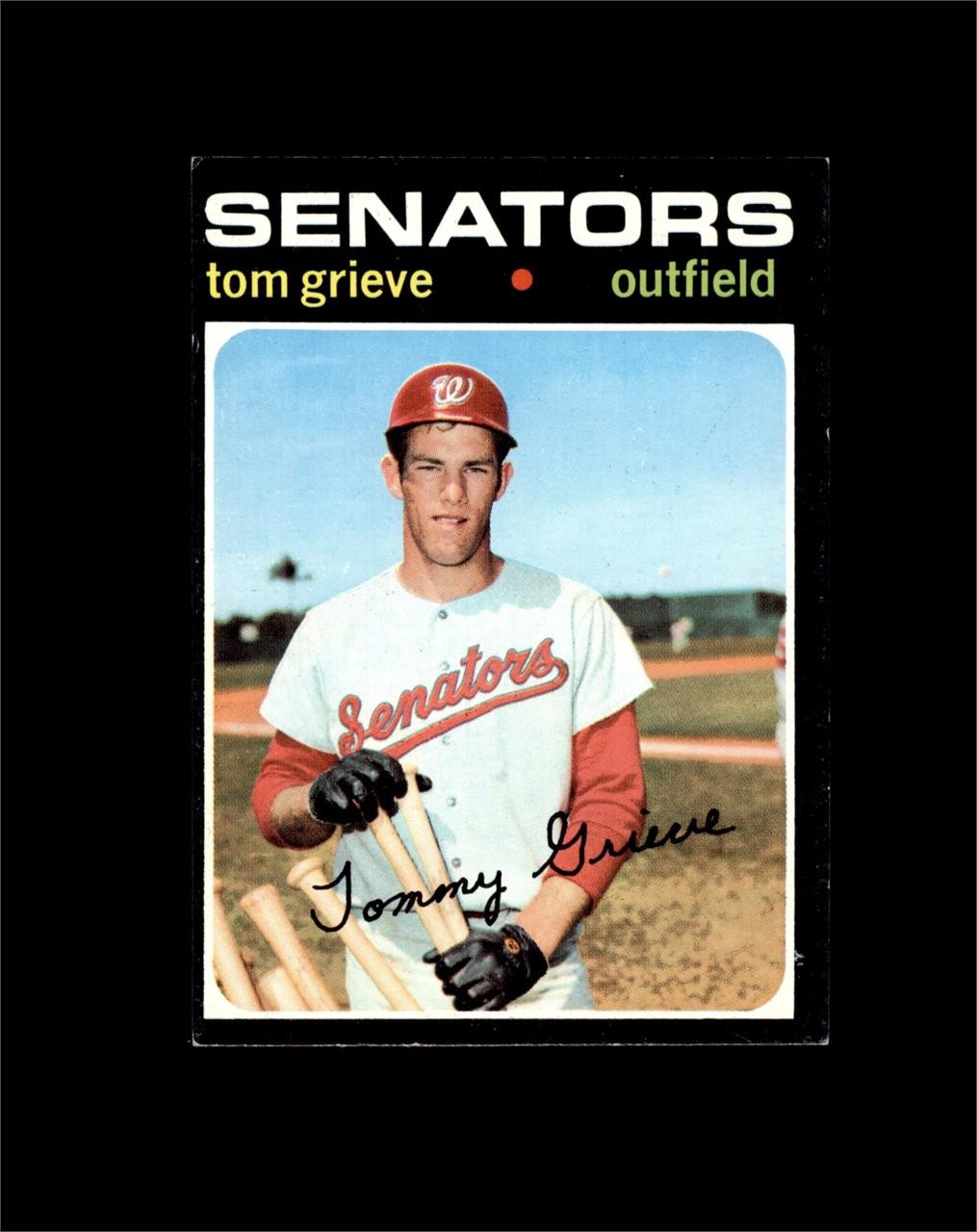 1971 Topps #167 Tom Grieve EX to EX-MT+