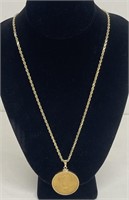 1924 $20 ST. GAUDENS GOLD NECKLACE