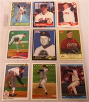 Sheet Of 9 Roger Clemmons  Baseball Cards