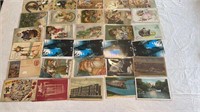various vintage and used postcards Christmas