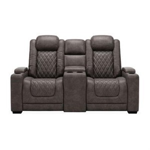 Dual Power Reclining Loveseat with Console